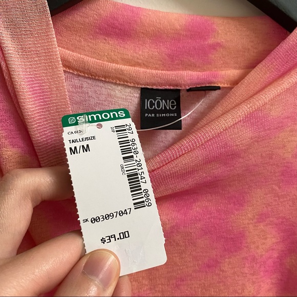 Mockneck Tie Dye Tee - Picture 3 of 4